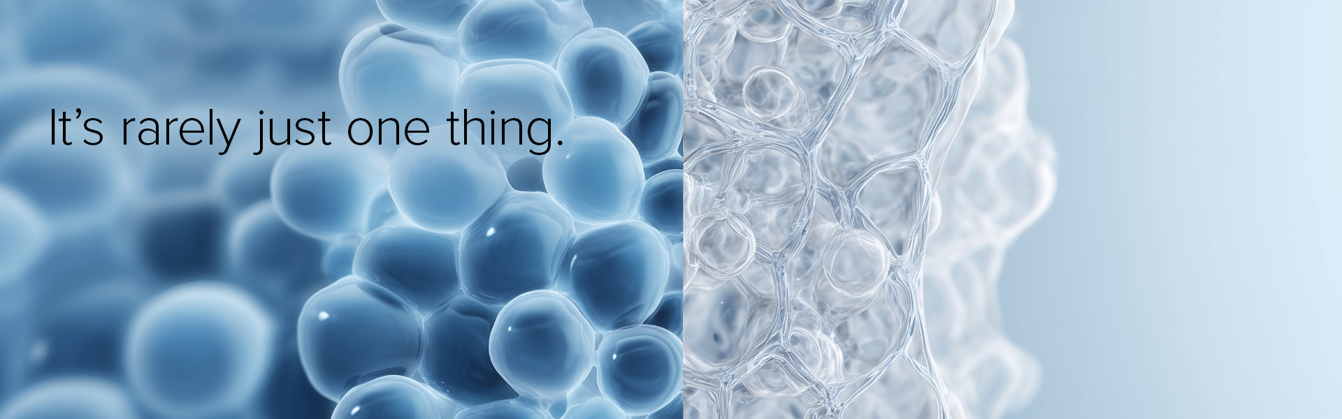 Abstract illustration of layered cellular structures showing interconnected biological patterns