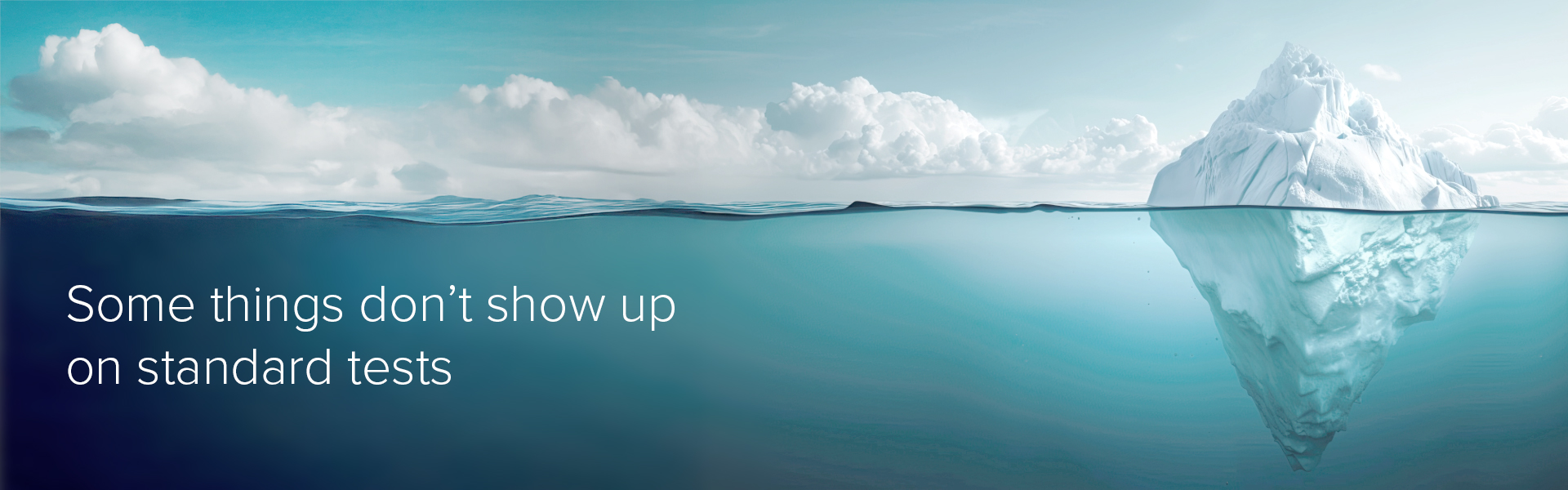 Abstract illustration representing hidden health factors beneath the surface